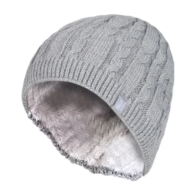 Afbeelding van Heat Holders Fleece gevoerde Alesund hoed voor dames Lichtgrijs