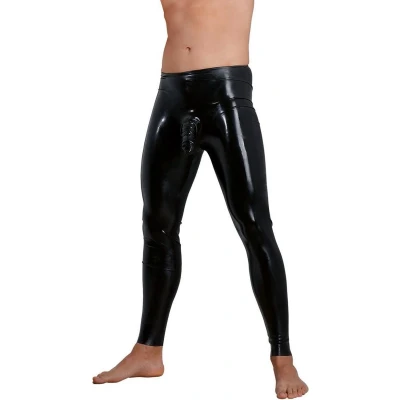 Afbeelding van Mannen Latex Leggings Sleeve L