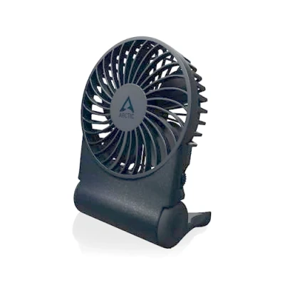 Afbeelding van ARCTIC Summair 2Go Oplaadbare Handventilator met Standaard, Traploze Snelheid, 4 77U Looptijd, USB C Aansluiting (incl. A Kabel) Blauw