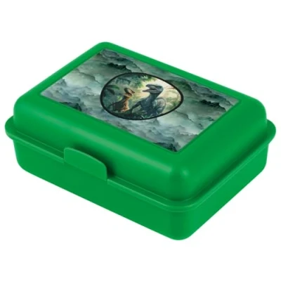 Afbeelding van Baagl Broodtrommel voor kinderen, lunchbox meisjes, jongens, kleuterschool, snackbox, brooddoos, dino