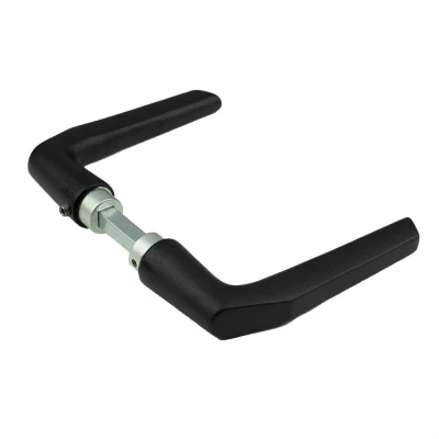Afbeelding van Ami Deurkruk Duimmodel aluminium 38 42mm deurdikte gitzwart