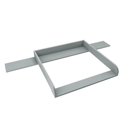Afbeelding van REGALIK Aankleedopzetstuk voor Hemnes commode met 8 schuifladen IKEA 78cm x 80cm Afneembaar aankleedtafelopzetstuk in as Afgesloten ABS materiaal 2 mm afgeronde voorplaten