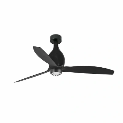 Afbeelding van Faro Lighting Mini Eterfan LED matzwart plafondventilator met DC motor, 3000K