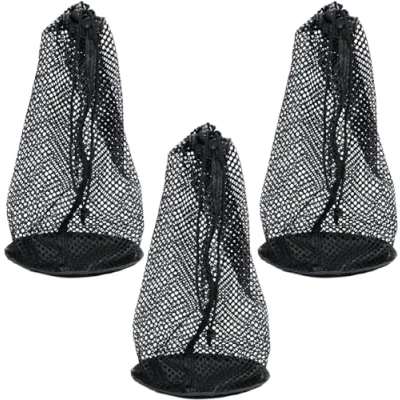 Afbeelding van 3x Golfbal Tas Nylon Trekkoord Mesh Pouch Opbergtas kan Opslag 48 56 Golfballen Golf