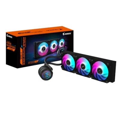 Afbeelding van Gigabyte AORUS WATERFORCE II 360 Processor Alles in één vloeistofkoeler 12 cm Zwart