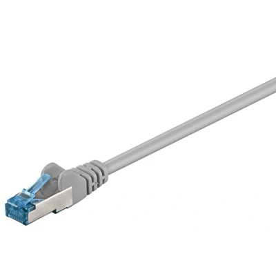 Afbeelding van Goobay CAT patchkabel, ethernetkabel, dubbel afgeschermd, S FTP, halogeenvrij, koper, RJ 45, vergulde contacten, div. Lengtes en kleuren., 15m, grijs, 1