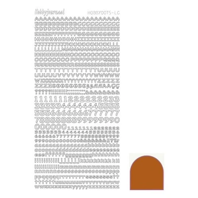 Afbeelding van Hobbydots sticker Mirror Brown 10 stuks