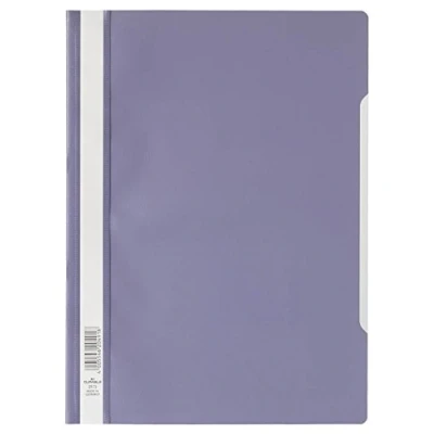 Afbeelding van Durable 257312 Zichtsnelhechtmap (A4 standaard, PP) 50 stuks verpakking, paars.