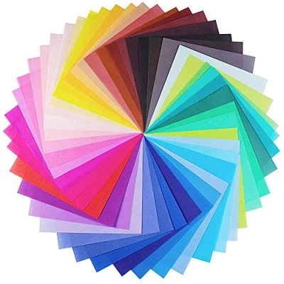 Afbeelding van Origami papier, 100 vellen, 10 x cm, dubbelzijdig knutselpapier, kleuren, hoogwaardige vouwvellen voor kinderen, kunst en doe het zelf knutselprojecten