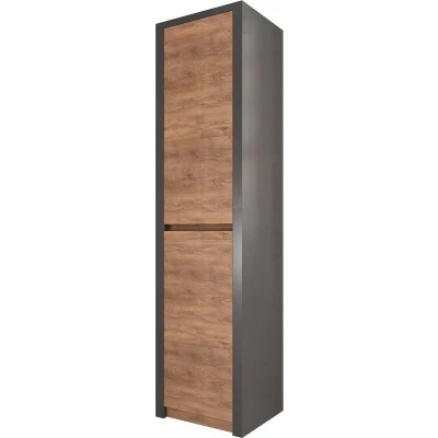 Afbeelding van Meubella Opbergkast Monaco Eiken Grijs 50 cm