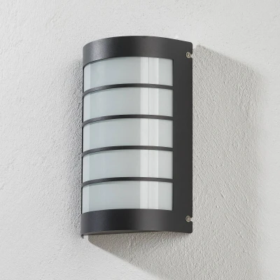 Afbeelding van CMD LED wandlamp Aqua Marco roestvrij staal antraciet lamellensensor