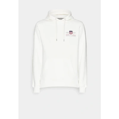 Afbeelding van GANT Reg Medium Archive Shield Hoodie voor heren, Eggshell., 5XL