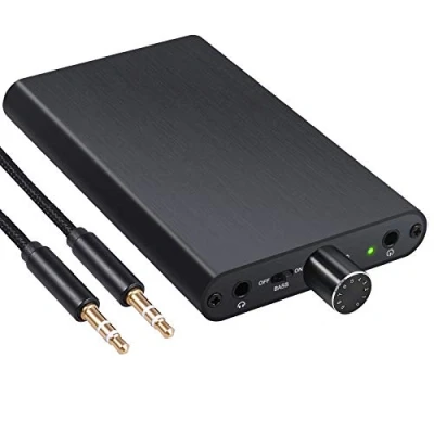 Afbeelding van LiNKFOR HiFi Hoofdtelefoon Versterker Ingebouwde Power Bank Ondersteuning 16 300Ω Draagbare Oortelefoon met Gain Switch Bass 3.5mm Headset Amp Aluminium Mat Audio Kabel en
