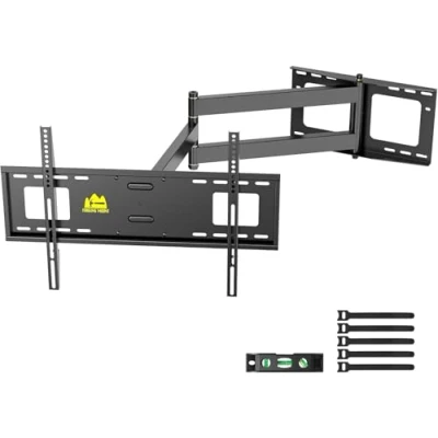 Afbeelding van FORGING Mount Extra lang bereik 109cm TV muurbeugel Swivel Tilt Full Motion Articulerende Arm beugel voor 32 80 inch flat/Curve tv&#039;s, 50 kg gewichtsclassificatie, VESA 600x400mm (Max)