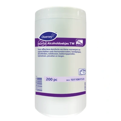 Afbeelding van Suma Alcoholdoekjes TW (200 Stuks)