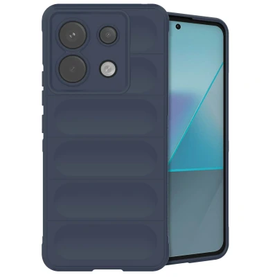 Afbeelding van Xiaomi Redmi Note 13 Pro (5G) Hoesje Siliconen en TPU (zacht) iMoshion Backcover/Softcase Donkerblauw Telefoonhoesje