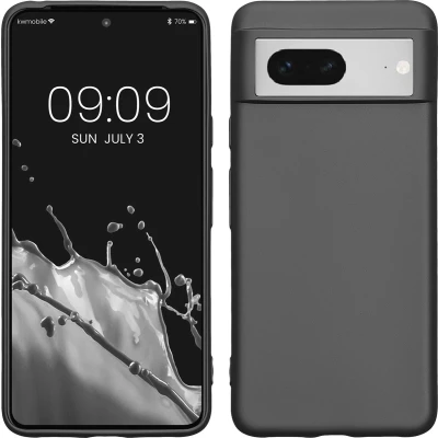 Afbeelding van kwmobile telefoonhoesje geschikt voor Google Pixel 8 Hoesje smartphone Back cover in metallic grijs