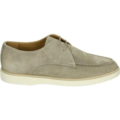 Afbeelding van Giorgio HE56405 CasualHeren sneakersHeren veterschoenVrije tijdsschoenen Kleur: Taupe Maat: 47