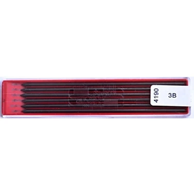 Afbeelding van KOH I NOOR Set van 6 grafietvullingen voor vulpotlood, diameter 2,5 mm, hardheid 3B