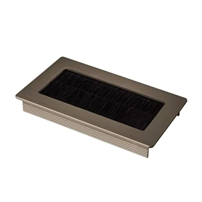 Afbeelding van SOTECH 1 x kabeldoorvoer Toledo van geanodiseerd aluminium in rvs look 100 70 mm Inbouwmaat: 90 62 15,3