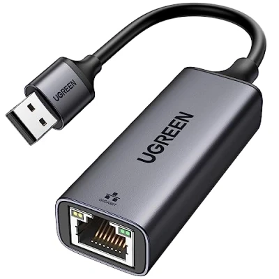 Afbeelding van UGREEN USB 3.0 Ethernet Adapter naar RJ45 Netwerk 1000Mbps Gigabit LAN Compatibel met Windows, Mac OS, IOS, Linux, Android System（Zwart）