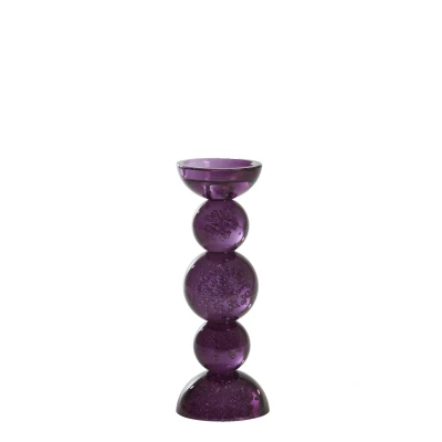 Afbeelding van Light &amp; Living Kandelaar ITINGA Ø10x26.5cm Paars