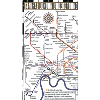 Afbeelding van Streetwise London Underground Map Laminated of the Underground, England: City Plan