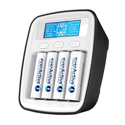 Afbeelding van Oplader Ni MH Batteries everActive NC 1000M