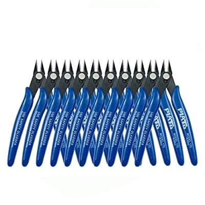 Afbeelding van Wire Cutter, ambachtelijke Draad Precisie Elektrische Kabel Cutter Cutting Tang Side Knipt Flush Diagonale Kniptang Tool Voor Coil Maken, thuis Diy Sieraden Soft Grip Slip (10 PCS)