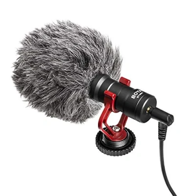 Afbeelding van Boya by MM1 Microfoon voor camera, compacte universele videomicrofoon met professionele condensatordemper DSLR, camcorder, iPhone, Android smartphones, Mac, tablet