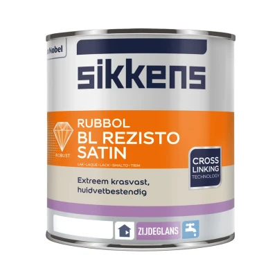 Afbeelding van Sikkens Rubbol BL Rezisto Satin 1 Liter op Kleur Zijdeglans Binnen