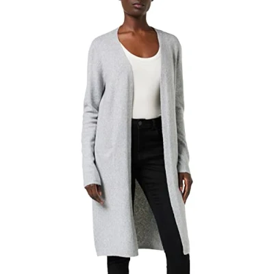 Afbeelding van Vero Moda Vmdoffy LS LONG OPEN GA NOOS Vest, Dames, Maat: XS, Light grey melange