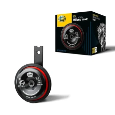 Afbeelding van HELLA VALUEFIT Claxon S90 12V 113dB(A) Frequentiebereik: 415Hz Hoge toon ECE Behuizingskleur: Rood / Zwart Platte stekkeraansluiting 3AL 922 000 961