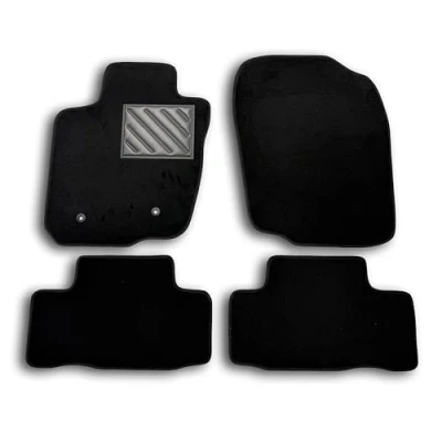 Afbeelding van Vloermatten voor Toyota RAV4 III (XA30) 2006 2012 autotapijten, antislip, versterkte hielbekleding van rubber