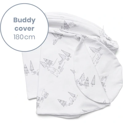 Afbeelding van Doomoo Buddy Bear Family Grey Voedingskussenhoes BC B05