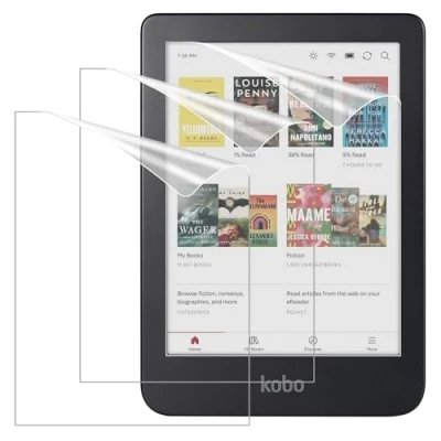 Afbeelding van MoKo 3 Pack Screen Protector for Kobo Clara Colour 6&quot; 2024/Kobo BW 2E 2022, Anti Glare Premium PET Protective Film Full Coverage Matte