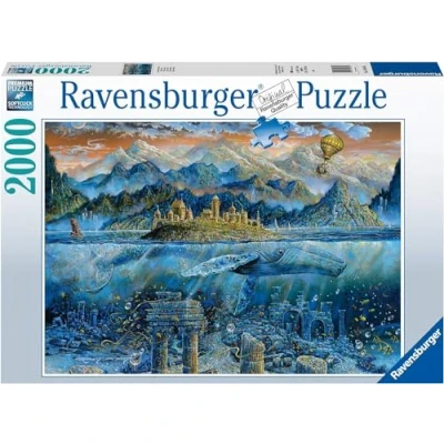 Afbeelding van Ravensburger puzzel voor volwassenen 2000 stukjes Walvis wijze en kinderen vanaf 14 jaar Premium gemaakt in Europa Trompe l&#039;eil et Art 16464