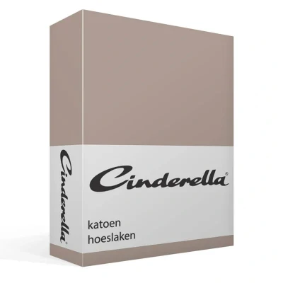 Afbeelding van Katoenen Hoeslaken Cinderella Taupe 140 x 200 cm