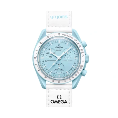 Afbeelding van Omega x Swatch Moon Mission naar Uranus Speedmaster Blue Nieuw…, Blauw, riem