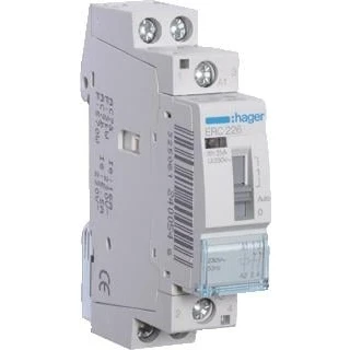 Afbeelding van Hager magneetschakelaar ac erc 2nc 25 1 400v 5 3 kw u spoel 230v 50hz 60hz erc226