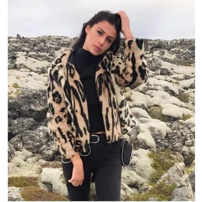 Afbeelding van Winterjas Leopard Print S/M