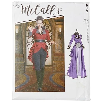Afbeelding van Mccall&#039;s patronen 7641 E5, mist kostuum, maten 14 22, spleet, multi/kleur, 17 x 0,5 0,07 cm