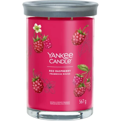 Afbeelding van Yankee Candle Geurkaars Large Tumbler met 2 lonten Red Raspberry 15 cm / ø 10