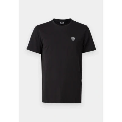 Afbeelding van Emporio Armani heren T shirt met logopatch in de kleur Zwart, maat: XS