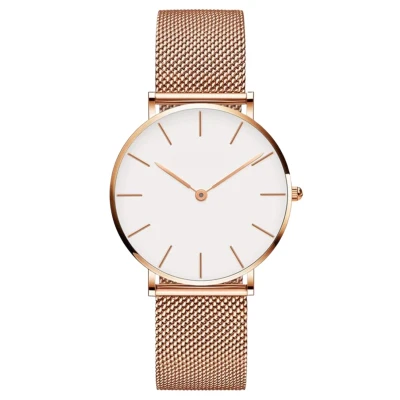 Afbeelding van Tyme Dames Horloge 36mm Wit/Rosékleurig Horloges voor Vrouwen &amp; Meisjes Polshorloge Uurwerk met Cadeauverpakking