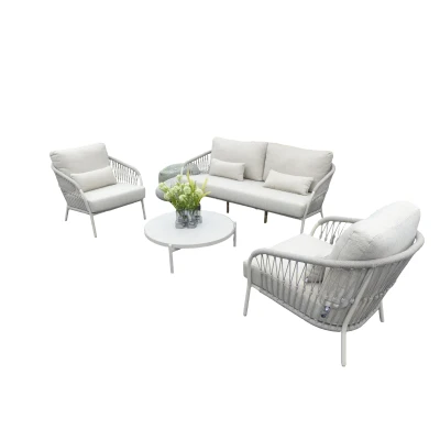 Afbeelding van Dolce loungeset camel sand/teak/keramiek incl. natural gravel kussens Suns