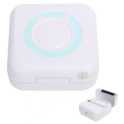 Afbeelding van Frilla mini fotoprinter, thermische printer, draagbare instant printer (mini bluetooth thermisch papier en USB kabel) MINIPRINT