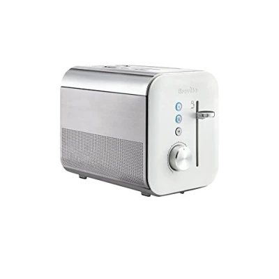 Afbeelding van Breville Broodrooster voor 2 sneden High Gloss&quot; collectie met instelbaar toast/optilmechanisme wit [VTT676]