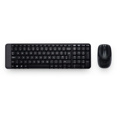 Afbeelding van Logitech Wireless Combo MK220 toetsenbord Inclusief muis USB Portugees Zwart