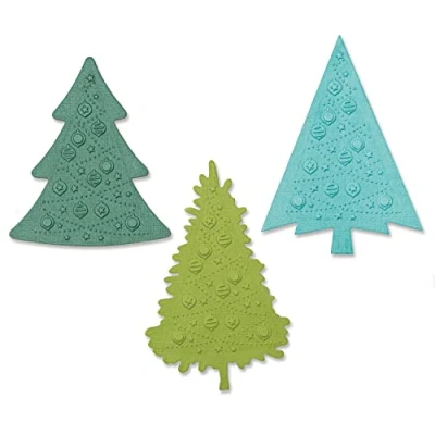 Afbeelding van Sizzix Switchlits Embossing Folder Festive Trees 665967 Kath Breen (08 22)
